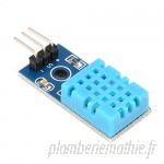 MachinYesell DHT11 Module de capteur d'humidité de température numérique pour Arduino avec le panneau de câbles Dupont pour Arduino électronique outil de bricolage bleu  B07TCPCLLP